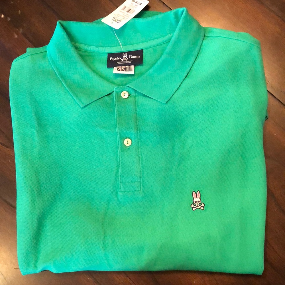 Psycho Bunny Classic Polo embroidered logo front short sleeved collared shirt
